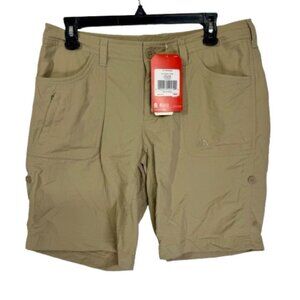 The North Face Horizon II Shorts Womens 8 Khaki Dune Beige Roll Tab UPF 50 New